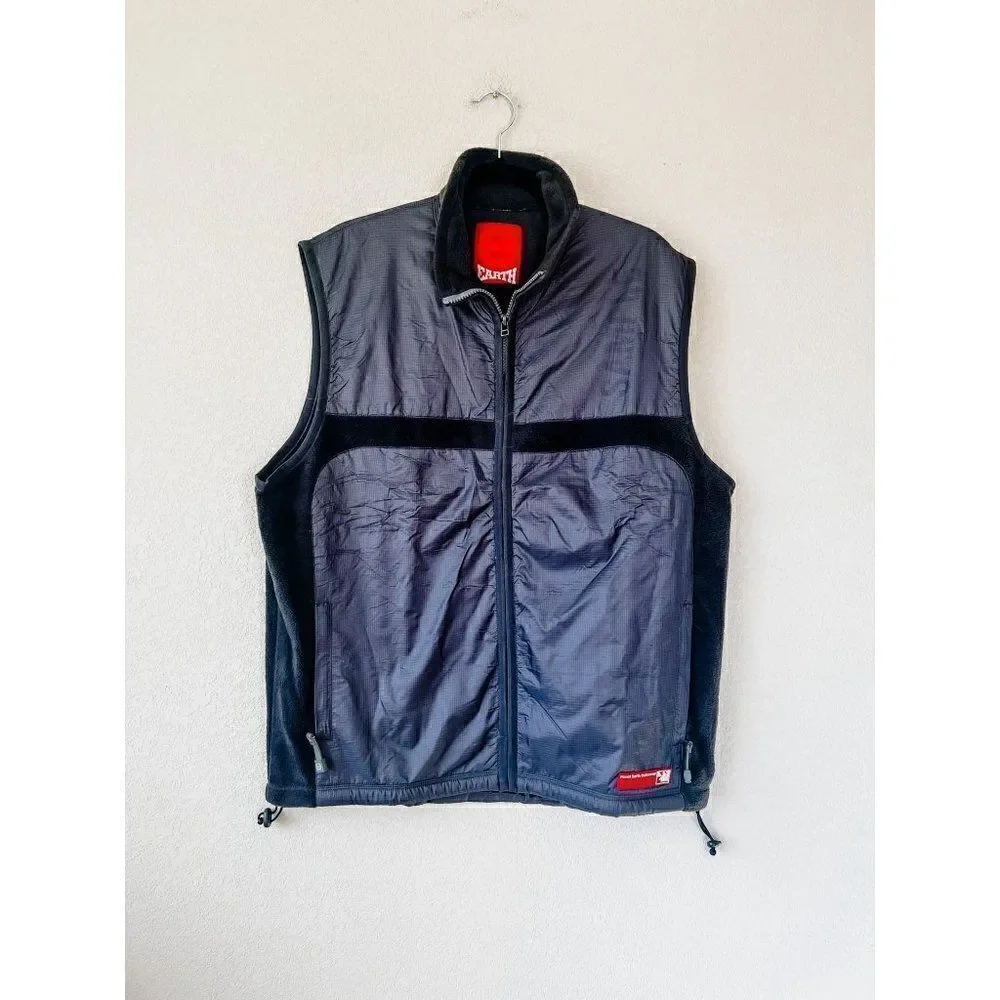 Planet Earth Outerwear Fleece Vest, Size Large